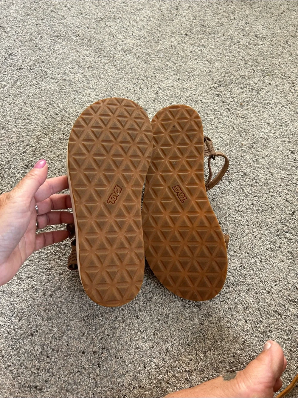 Teva Women Brown Platform Strappy Sandal